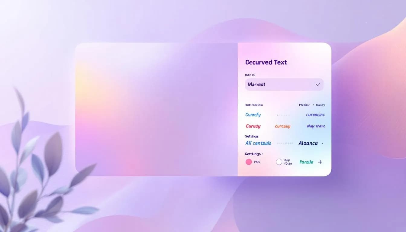 AI Curved Text Designer