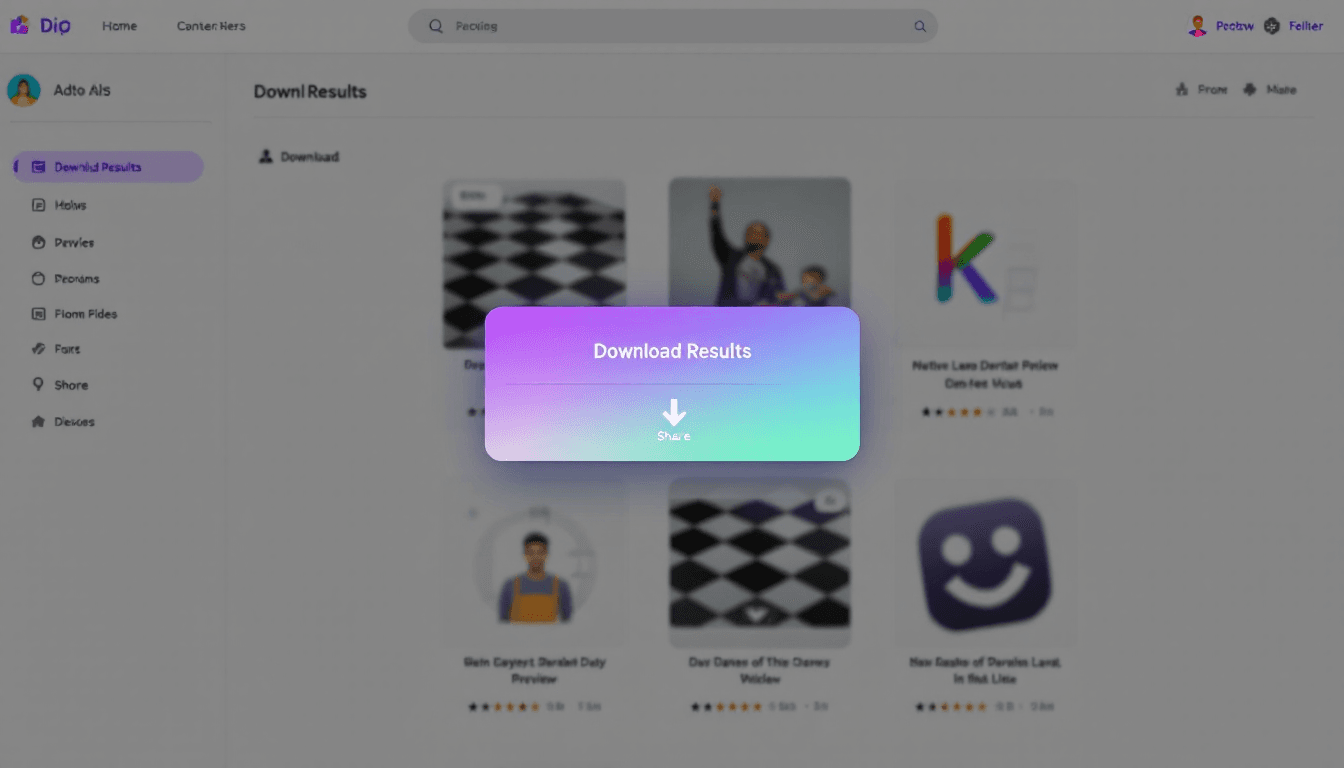 Ergebnis herunterladen