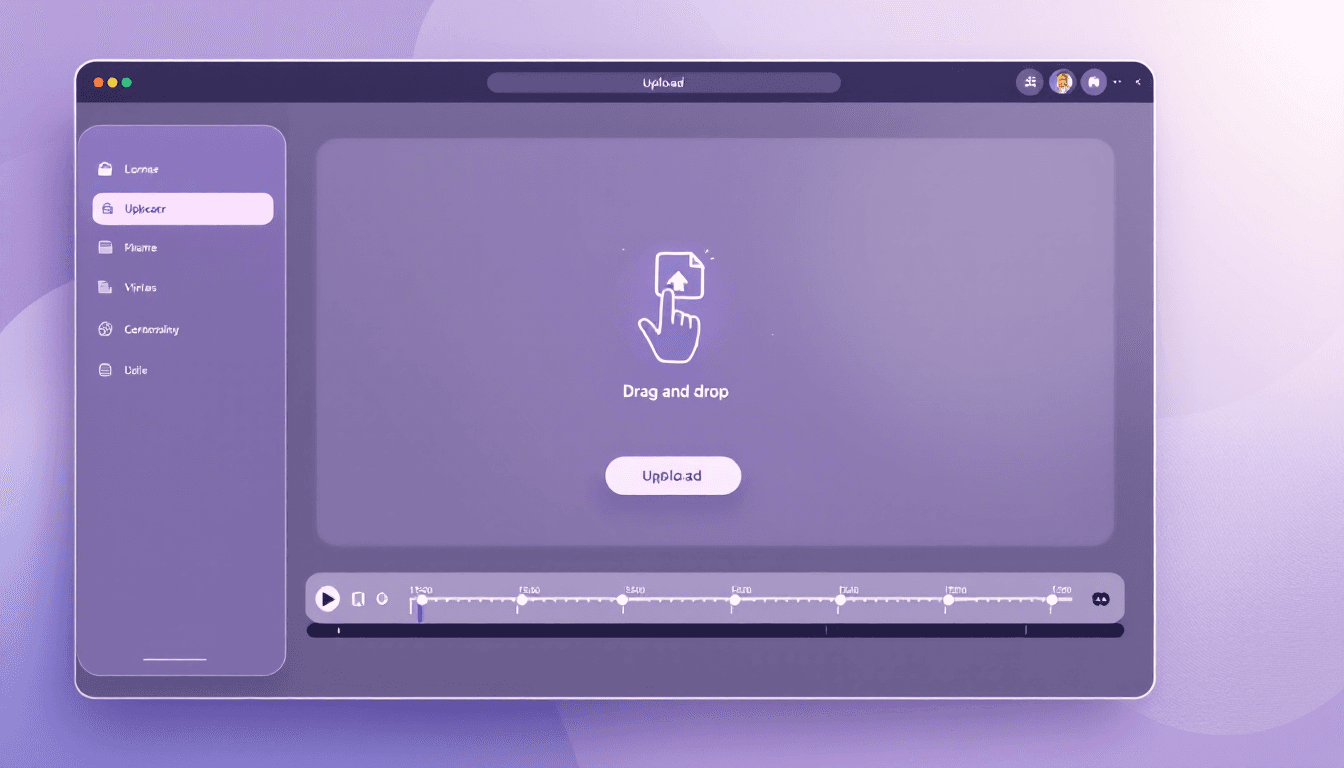 ビデオをアップロード